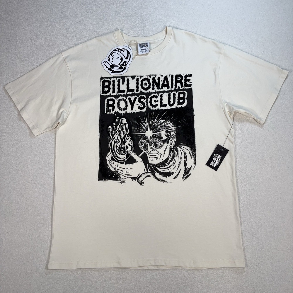 NWT Billionaire Boys Club BB Discovery T-Shirt Men's L Whisper White 100% Cotton